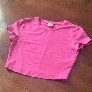 TNA Bright Pink Crop Top
